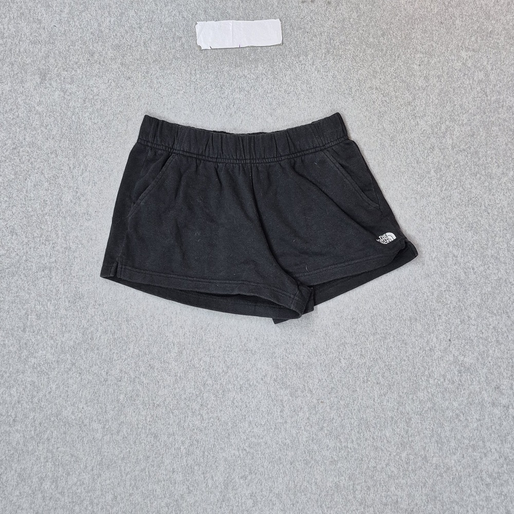The North Face Women Shorts M Black Fleece Sweatshorts Logo